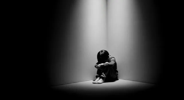sad-child-sitting-alone-in-dark-corner-symbol-of-loneliness-depression-bullying-isolation-photo Sang chấn tâm lý từ bạo lực học đường có thể đeo bám nạn nhân suốt đời
